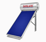 Ηλιακός Θερμοσίφωνας Solux Glass/Ral Επιλεκτικός Τιτανίου FULL PLATE (Ενιαίο Πάνελ) Διπλής Ενέργειας - Image 3