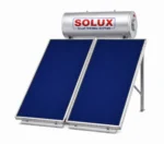 Ηλιακός Θερμοσίφωνας Solux 200lt/3m² Glass Επιλεκτικός Τιτανίου Τριπλής Ενέργειας Ταράτσα - Image 2